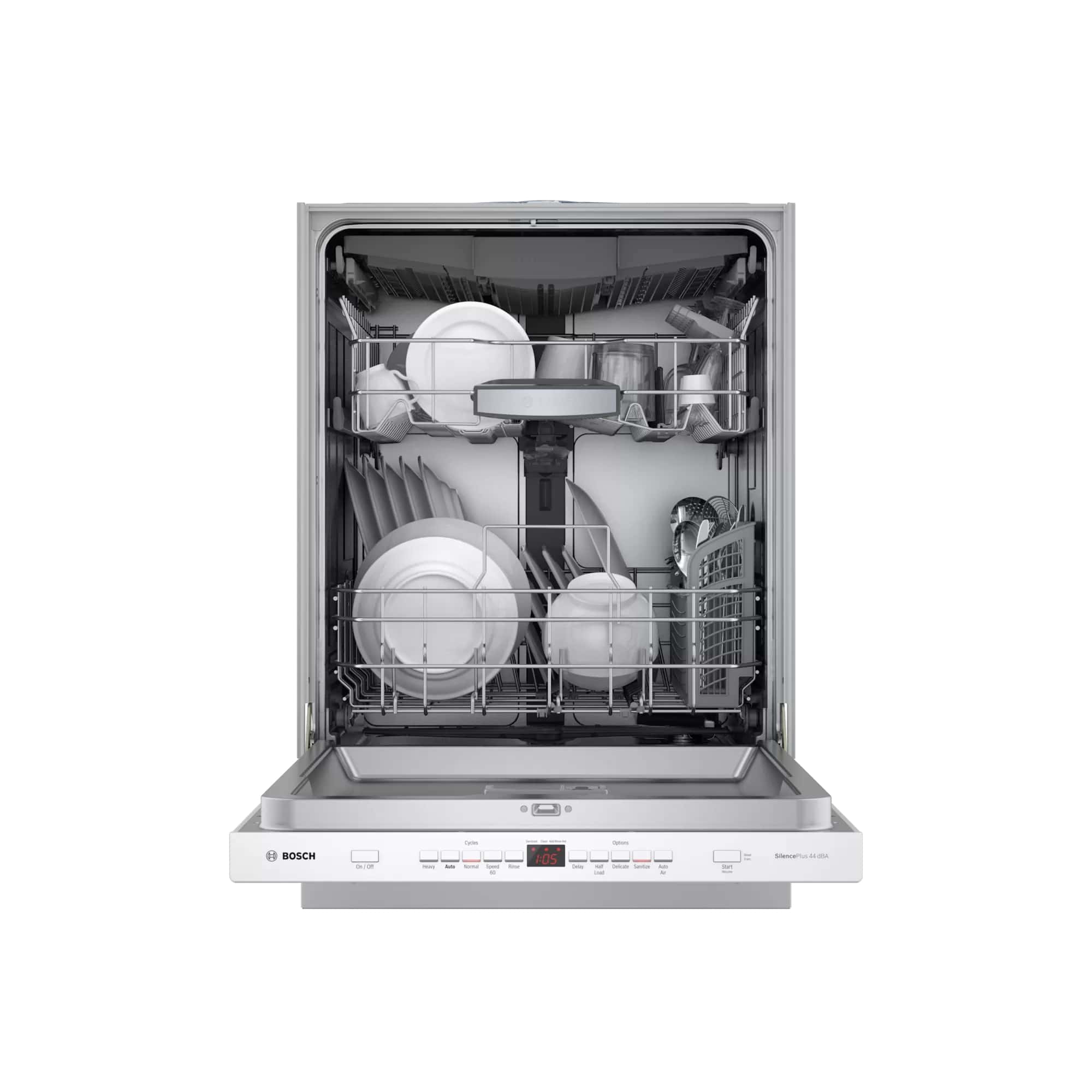 Bosch - 44 dBA Built In Dishwasher in White - SHPM65Z52N