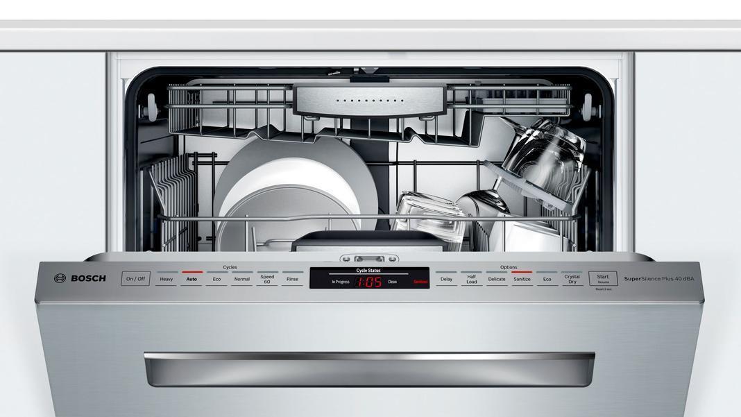 Bosch - 40 dBA Built In Dishwasher in Stainless - SHPM88Z75N