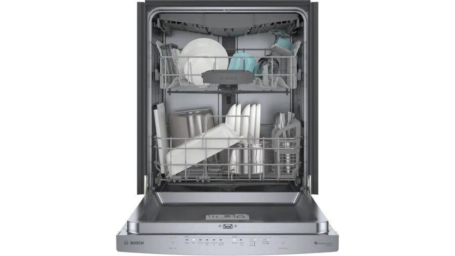 Bosch - 46 dBA Built In Dishwasher in Stainless - SHS53CD5N