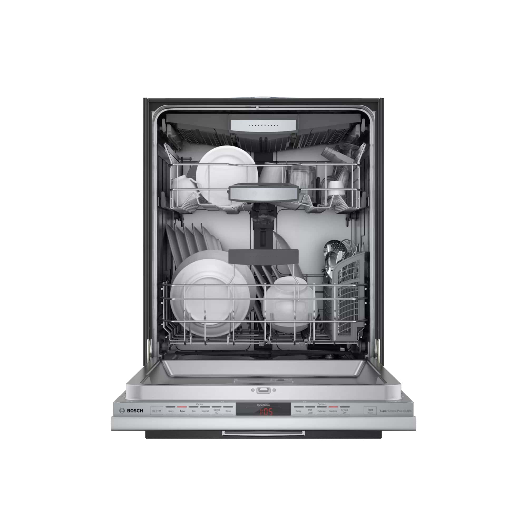Bosch - 42 dBA Built In Dishwasher in Panel Ready - SHVM78Z53N
