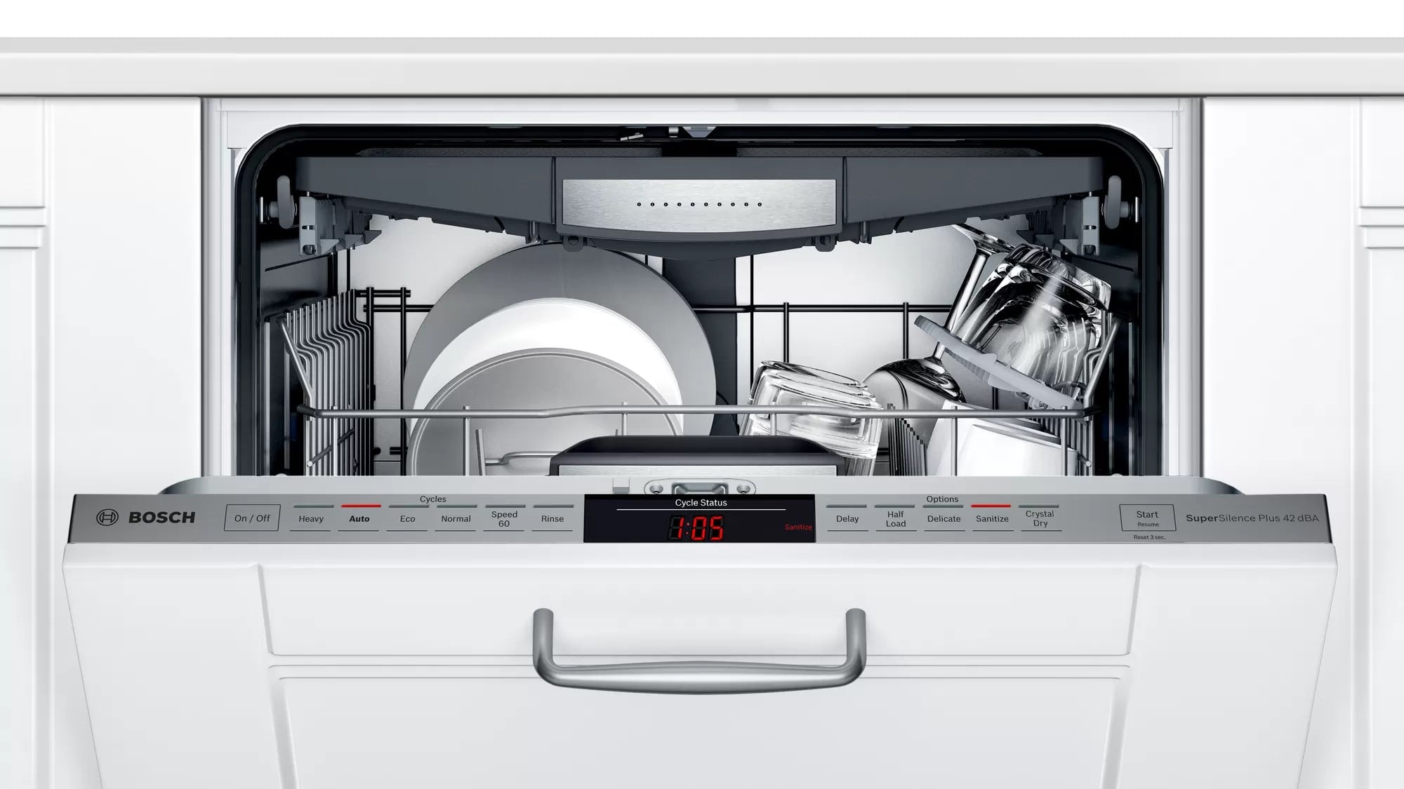 Bosch - 42 dBA Built In Dishwasher in Panel Ready - SHVM78Z53N