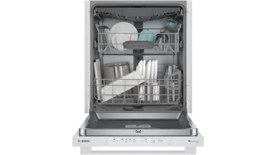 Bosch - 46 dBA Built In Dishwasher in White - SHX5AEM2N