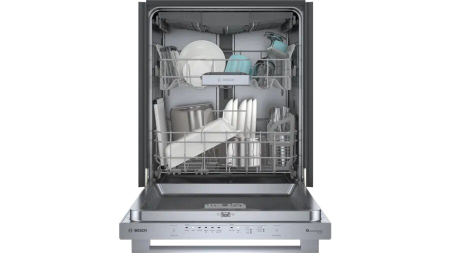 Bosch - 44 dBA Built In Dishwasher in Stainless - SHX65CM5N