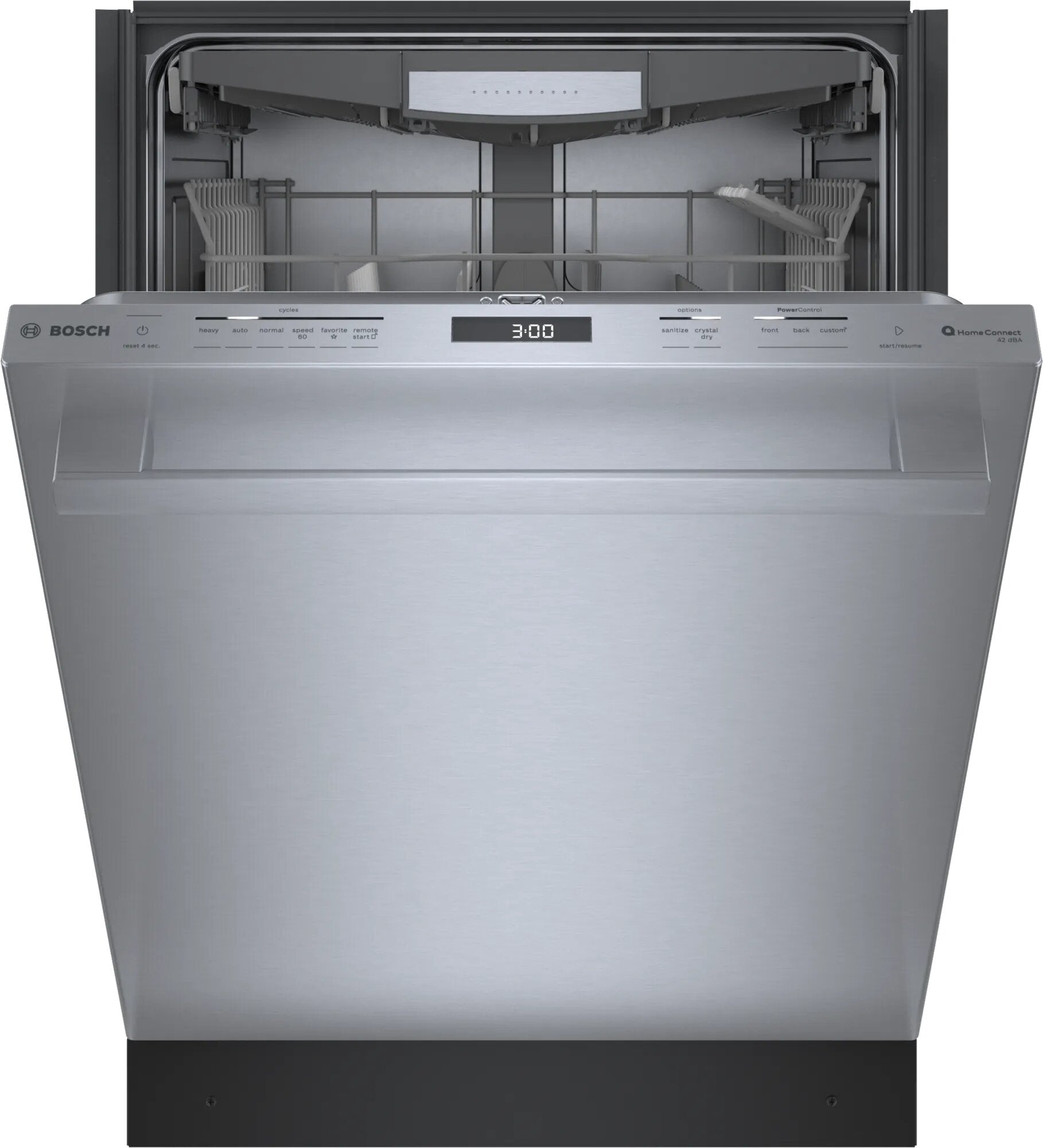 Bosch - 42 dBA Built In Dishwasher in Stainless - SHX78CM5N