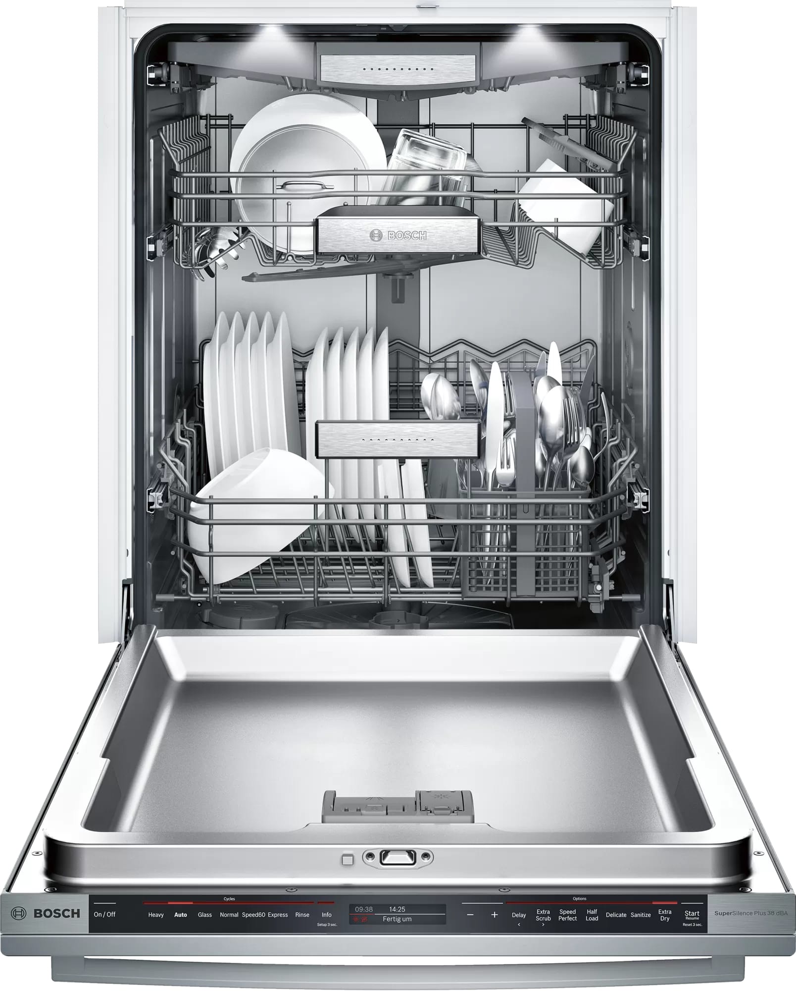 Bosch - 38 dBA Built In Dishwasher in Stainless - SHX89PW75N