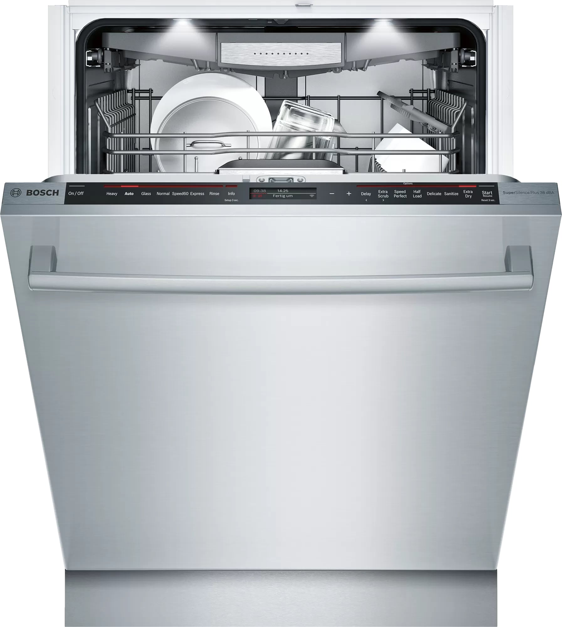 Bosch - 38 dBA Built In Dishwasher in Stainless - SHX89PW75N