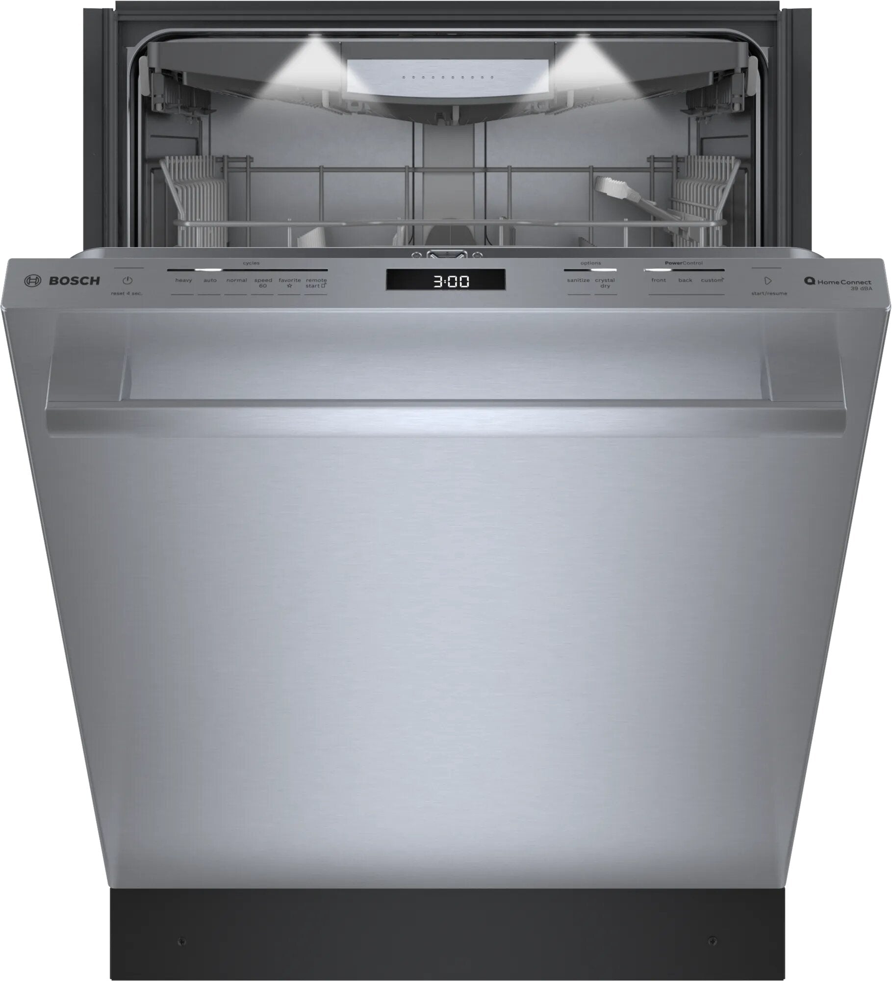 Bosch - 39 dBA Built In Dishwasher in Stainless - SHX9PCM5N