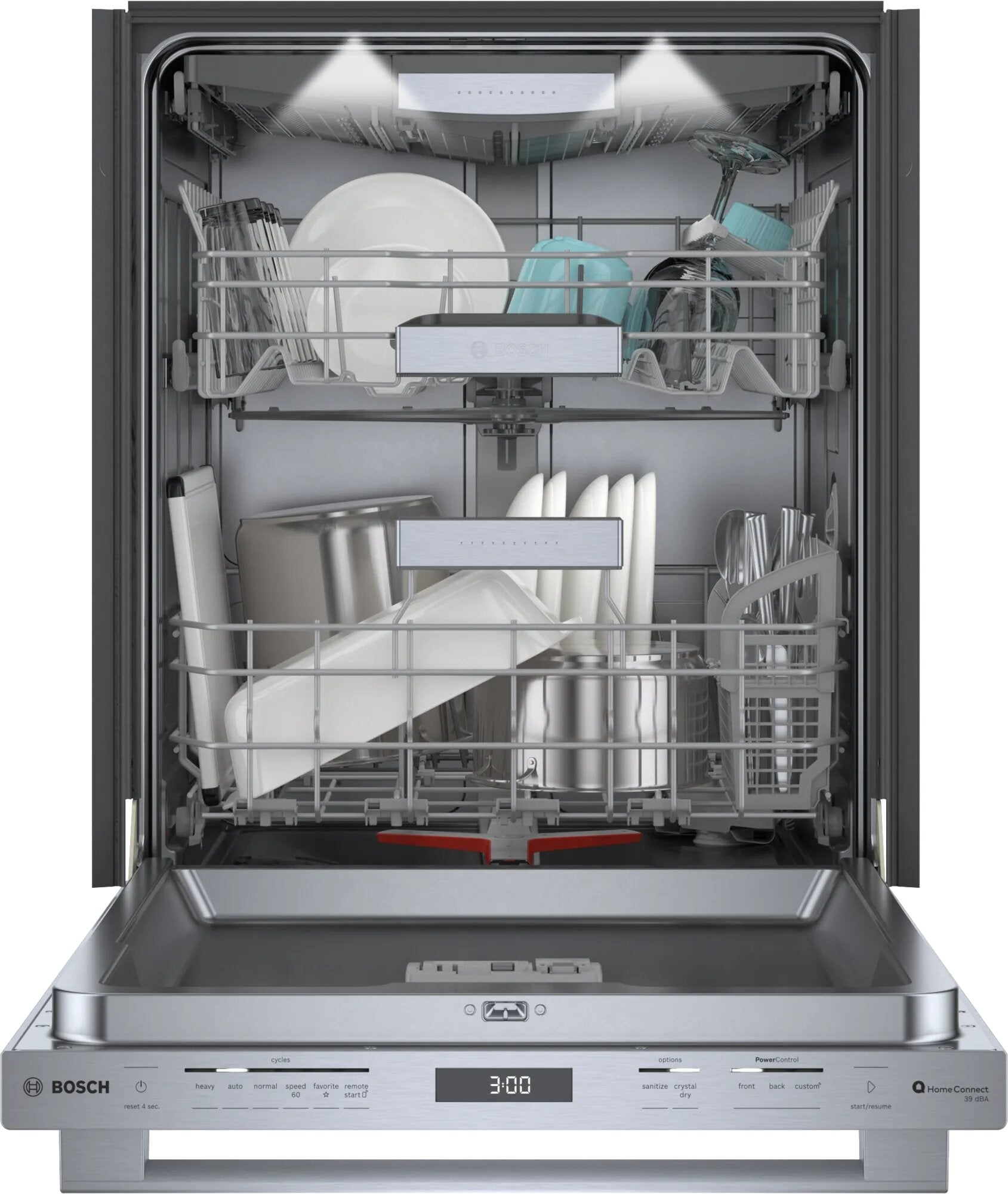 Bosch - 39 dBA Built In Dishwasher in Stainless - SHX9PCM5N