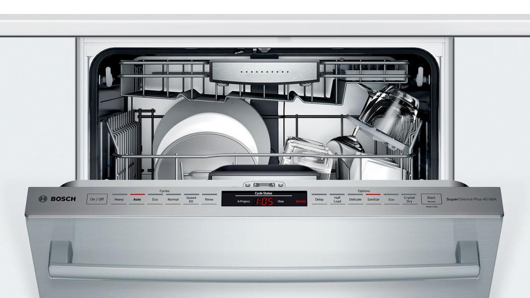 Bosch - 40 dBA Built In Dishwasher in Stainless - SHXM88Z75N
