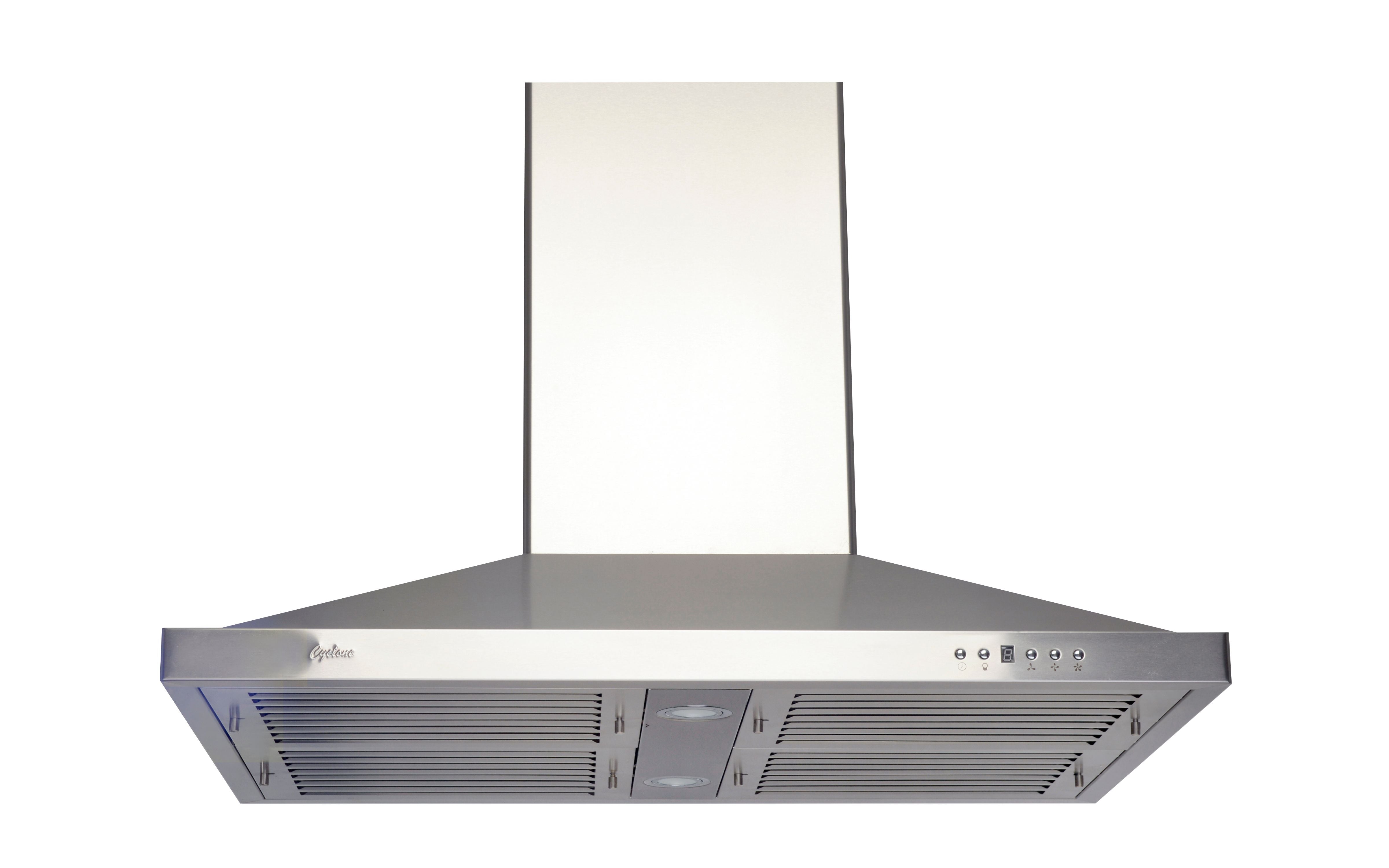 Cyclone - 35.5 Inch 600 CFM Island Range Vent in Stainless - SIB52036