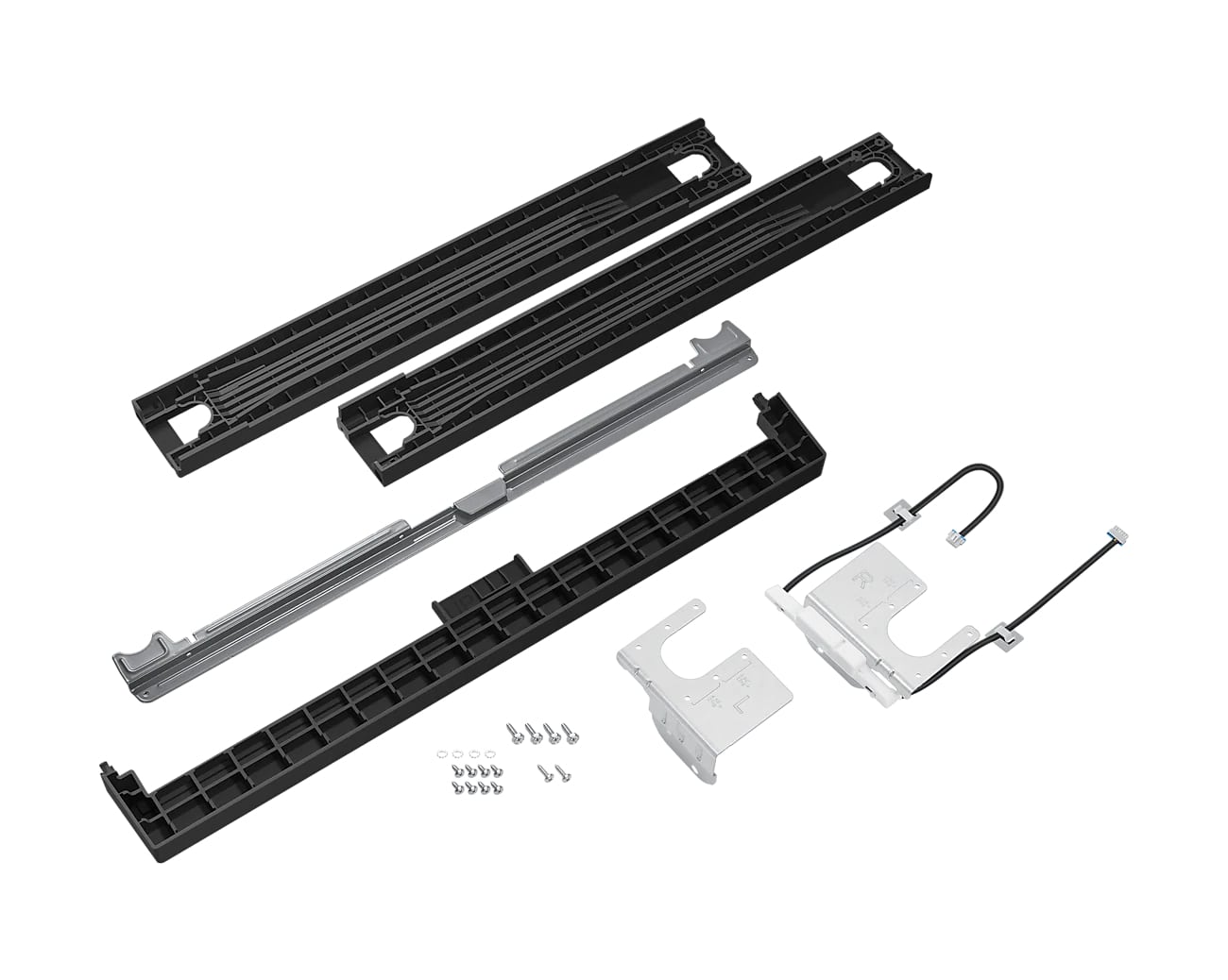 Samsung - SKK-9MCV Front-load Laundry Stacking Kit in Black - SKK-9MCV