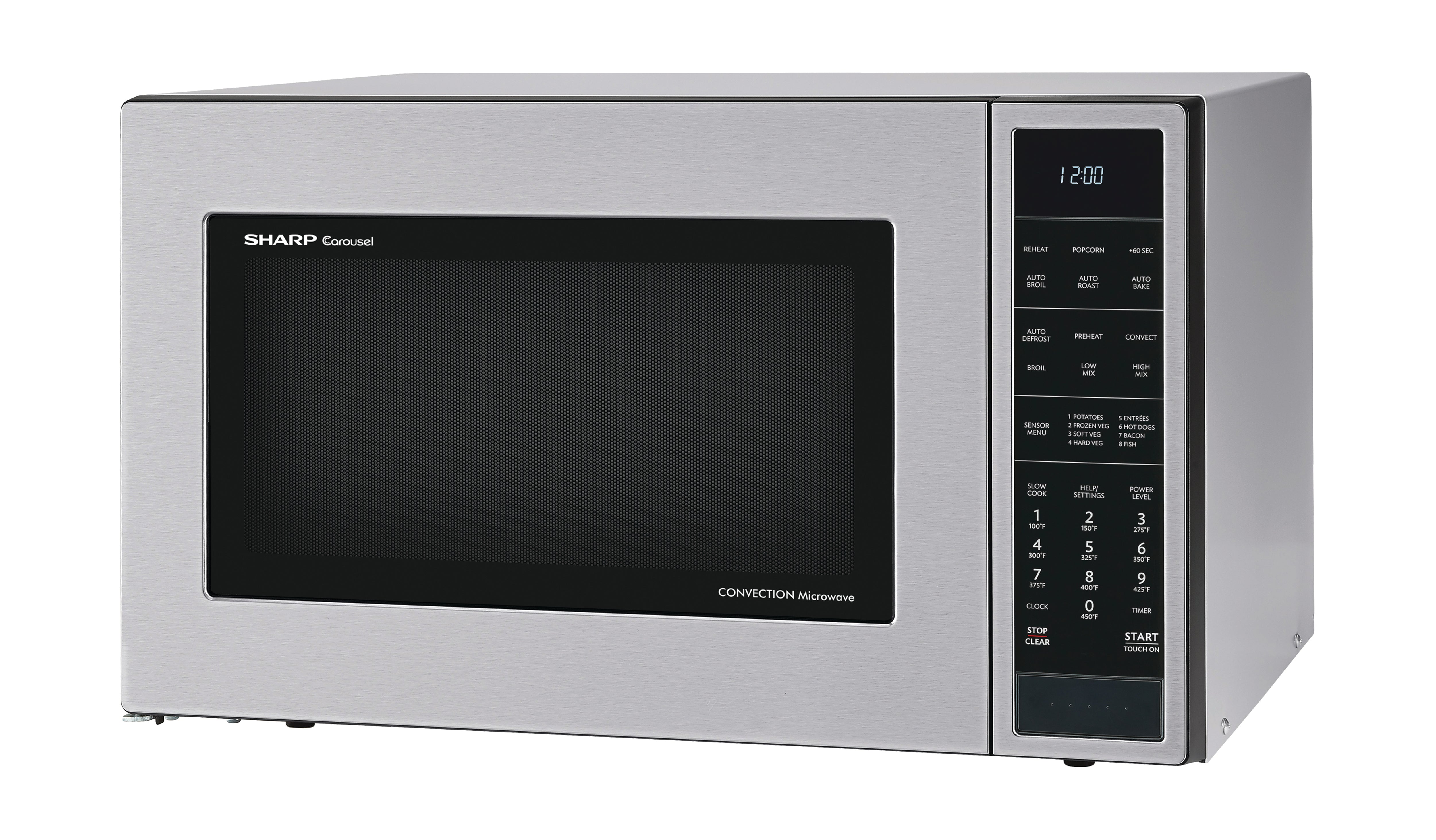 Sharp - 1.5 cu. Ft Counter top Microwave in Stainless - SMC1585BS