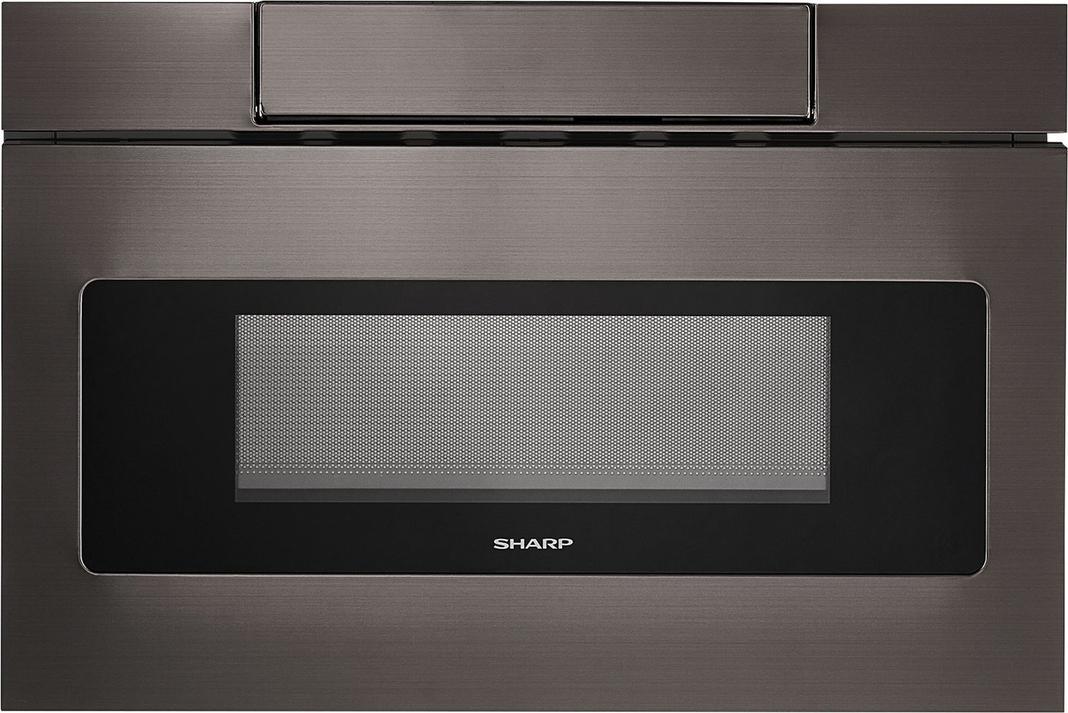 Sharp - 1.2 cu. Ft Built In Microwave in Black Stainless - SMD2477AHC
