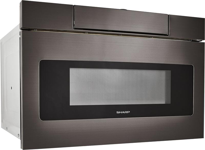 Sharp - 1.2 cu. Ft Built In Microwave in Black Stainless - SMD2477AHC