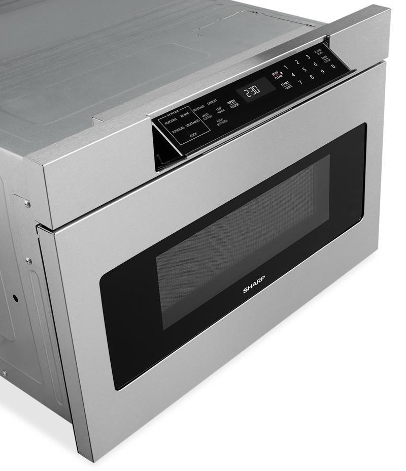 Sharp - 1.2 cu. Ft Built In Microwave in Stainless - SMD2477ASC