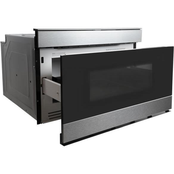 Sharp - 1.2 cu. Ft Built In Microwave in Stainless - SMD2489ESC