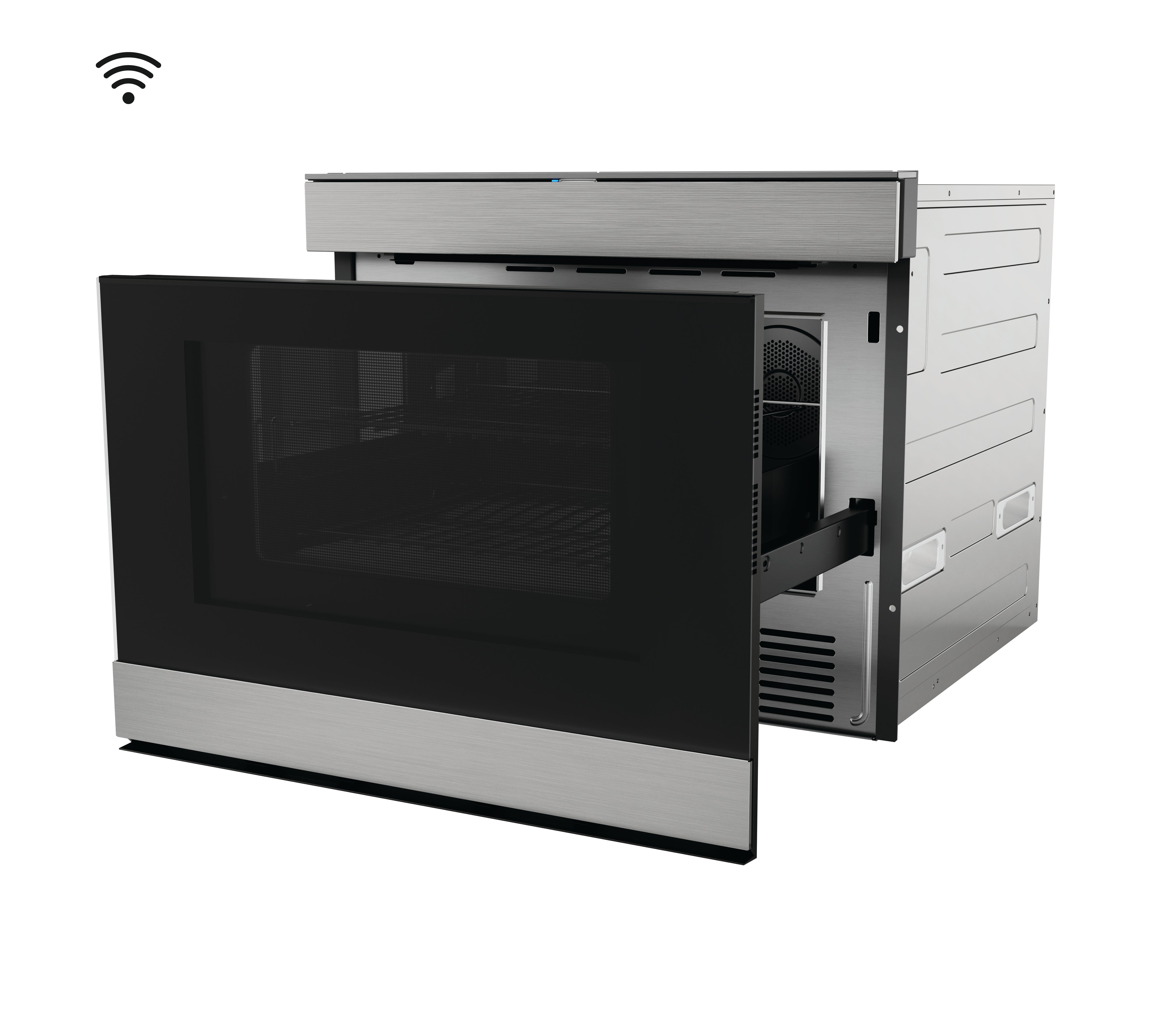 Sharp - 1.4 cu. Ft Built In Microwave in Stainless - SMD2499FSC