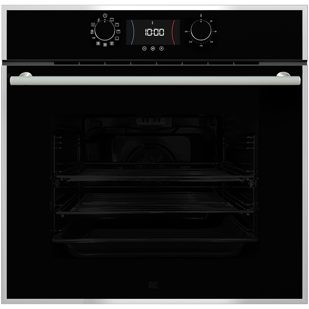 Porter & Charles - 2.5 cu. ft Steam Wall Oven in Black Stainless - SOPS60-1