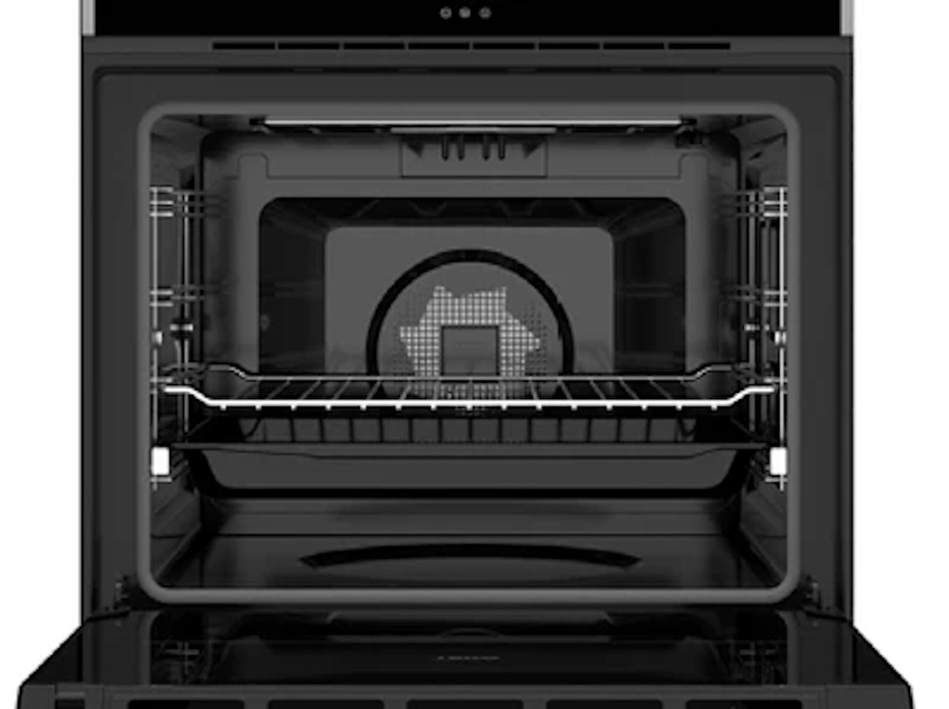 Porter & Charles - 2.5 cu. ft Steam Wall Oven in Black Stainless - SOPS60TM-1
