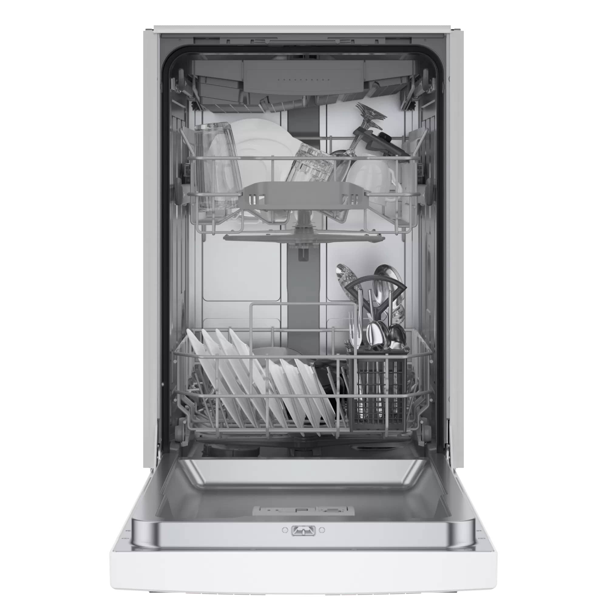 Bosch - 46 dBA Compact Dishwasher in White - SPE53B52UC