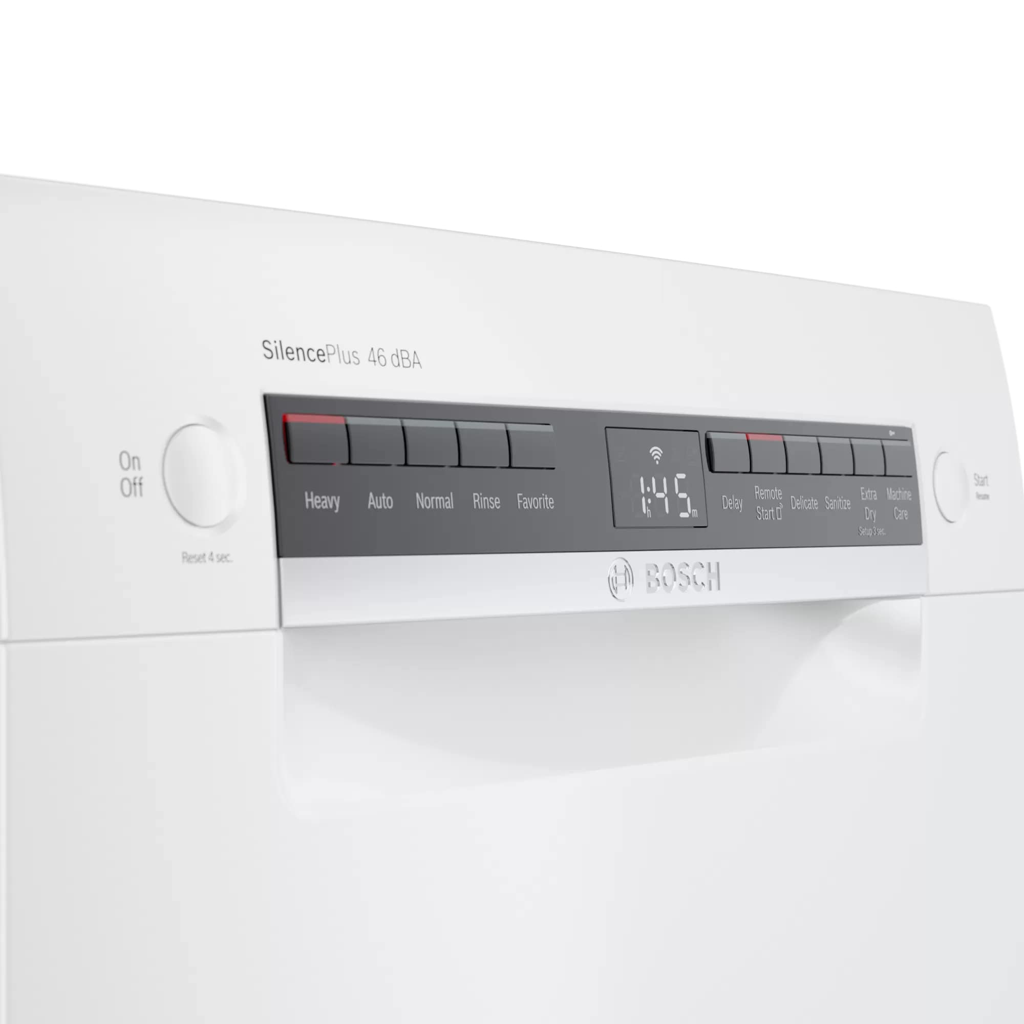 Bosch - 46 dBA Compact Dishwasher in White - SPE53B52UC