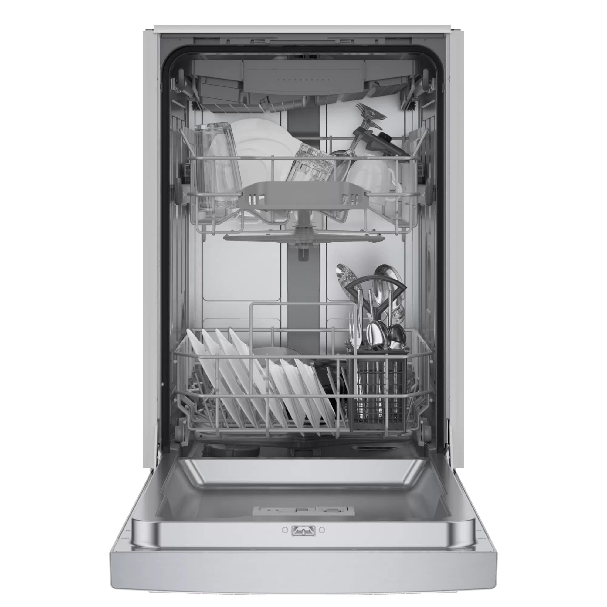 Bosch - 46 dBA Compact Dishwasher in Stainless - SPE53B55UC