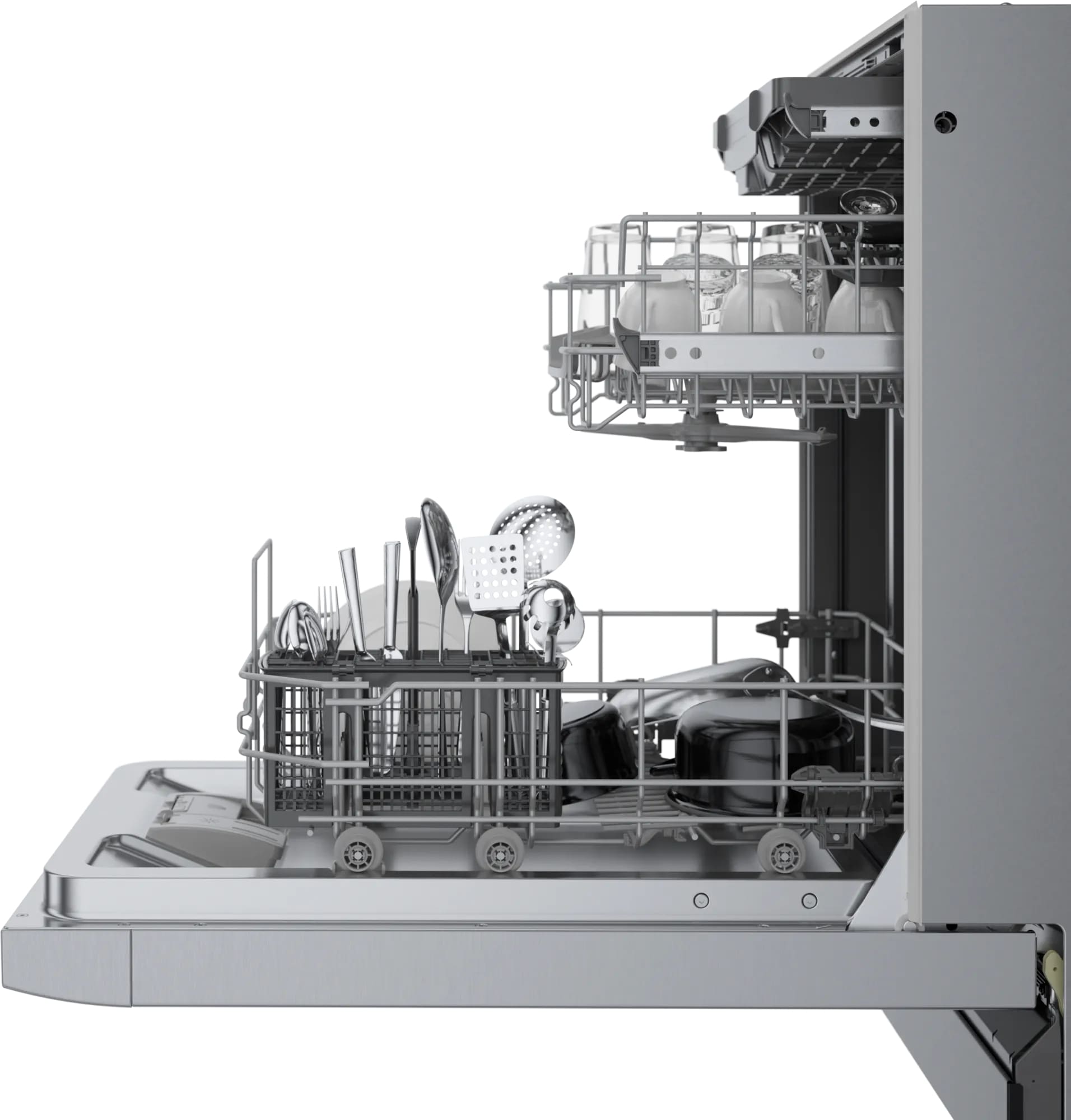 Bosch - 46 dBA Compact Dishwasher in Stainless - SPE53B55UC