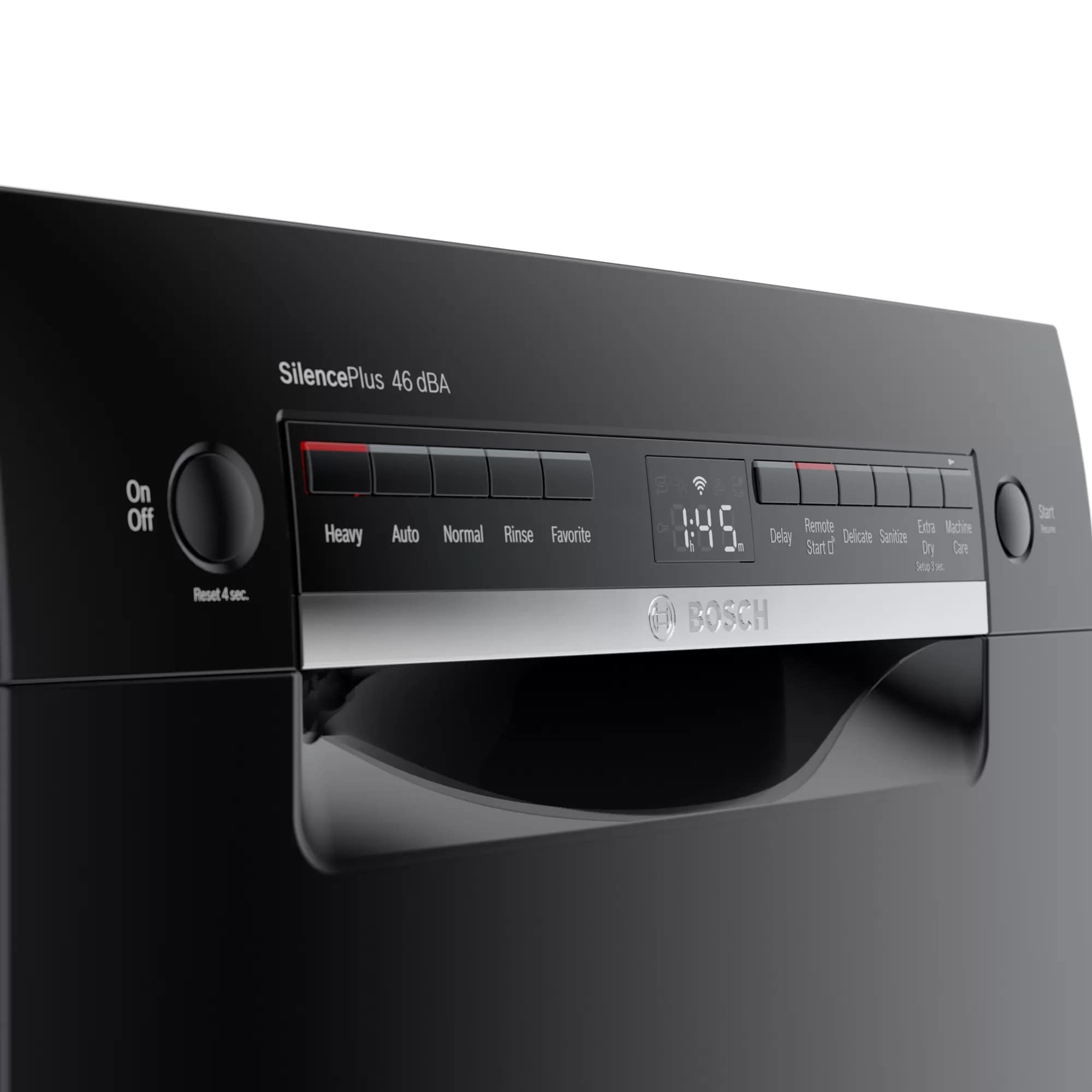 Bosch - 46 dBA Compact Dishwasher in Black - SPE53B56UC