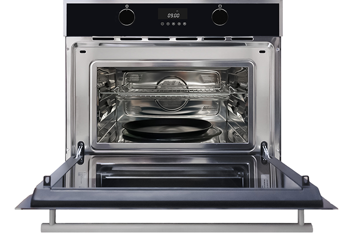 Porter & Charles - 1.3 cu. ft Speed Wall Oven in Black Stainless - SPPS60TM-1