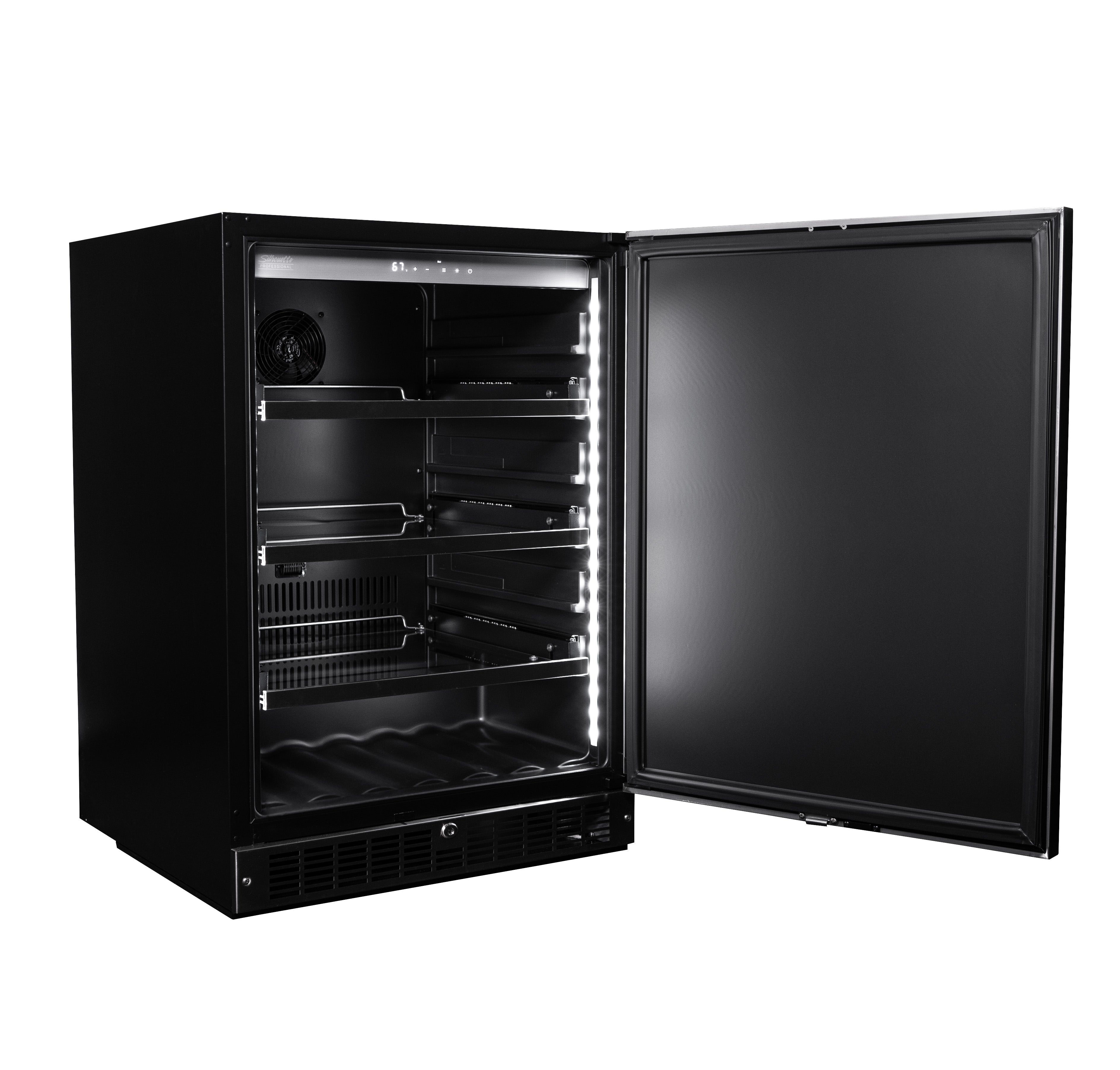 Silhouette - 23.8 Inch 5.5 cu. ft Wine Fridge Refrigerator in Stainless - SPRAR055D1SS