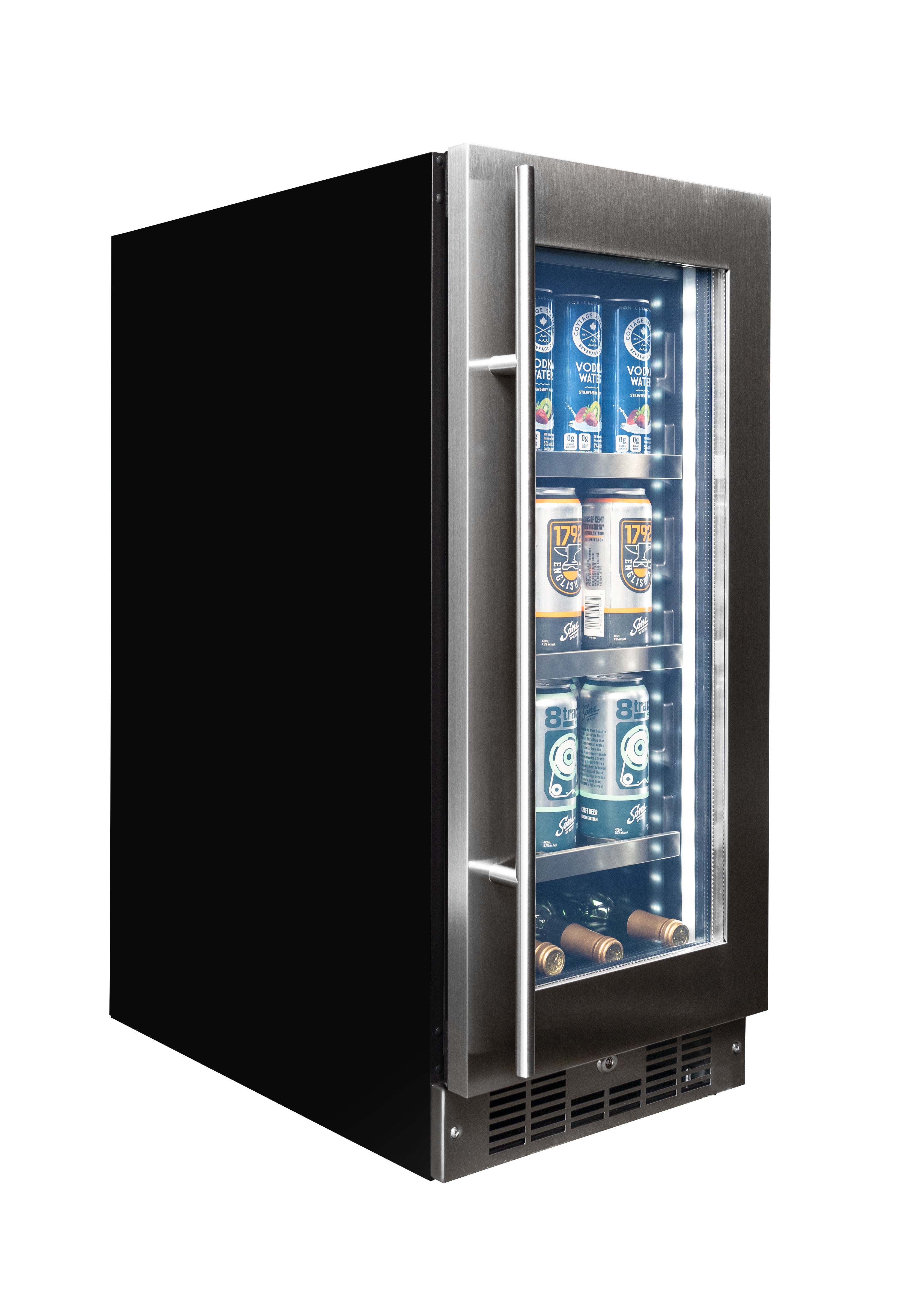 Silhouette - 14.9 Inch 3.3 cu. ft Beverage Centre Refrigerator in Stainless - SPRBC031D1SS