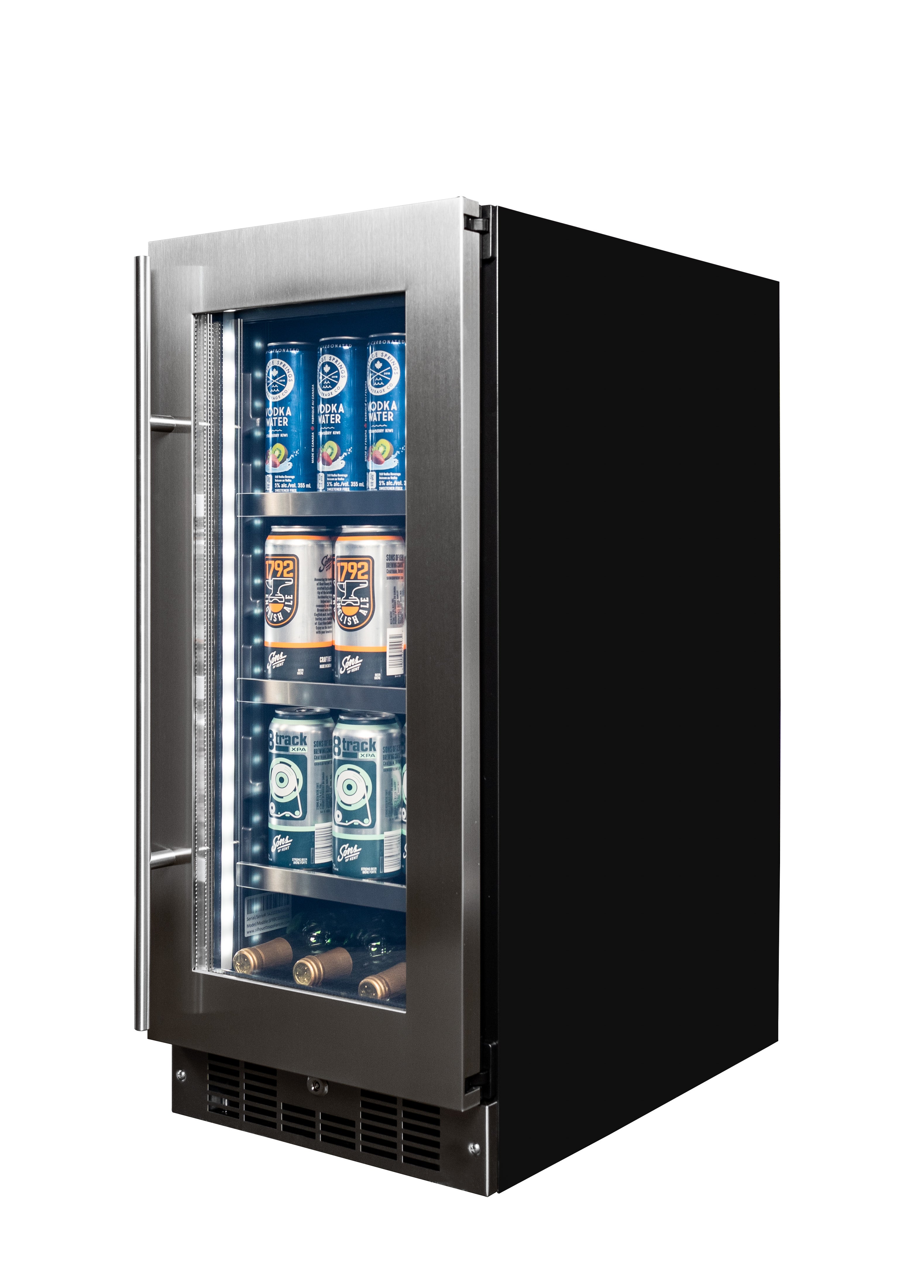 Silhouette - 14.9 Inch 3.3 cu. ft Beverage Centre Refrigerator in Stainless - SPRBC031D1SS
