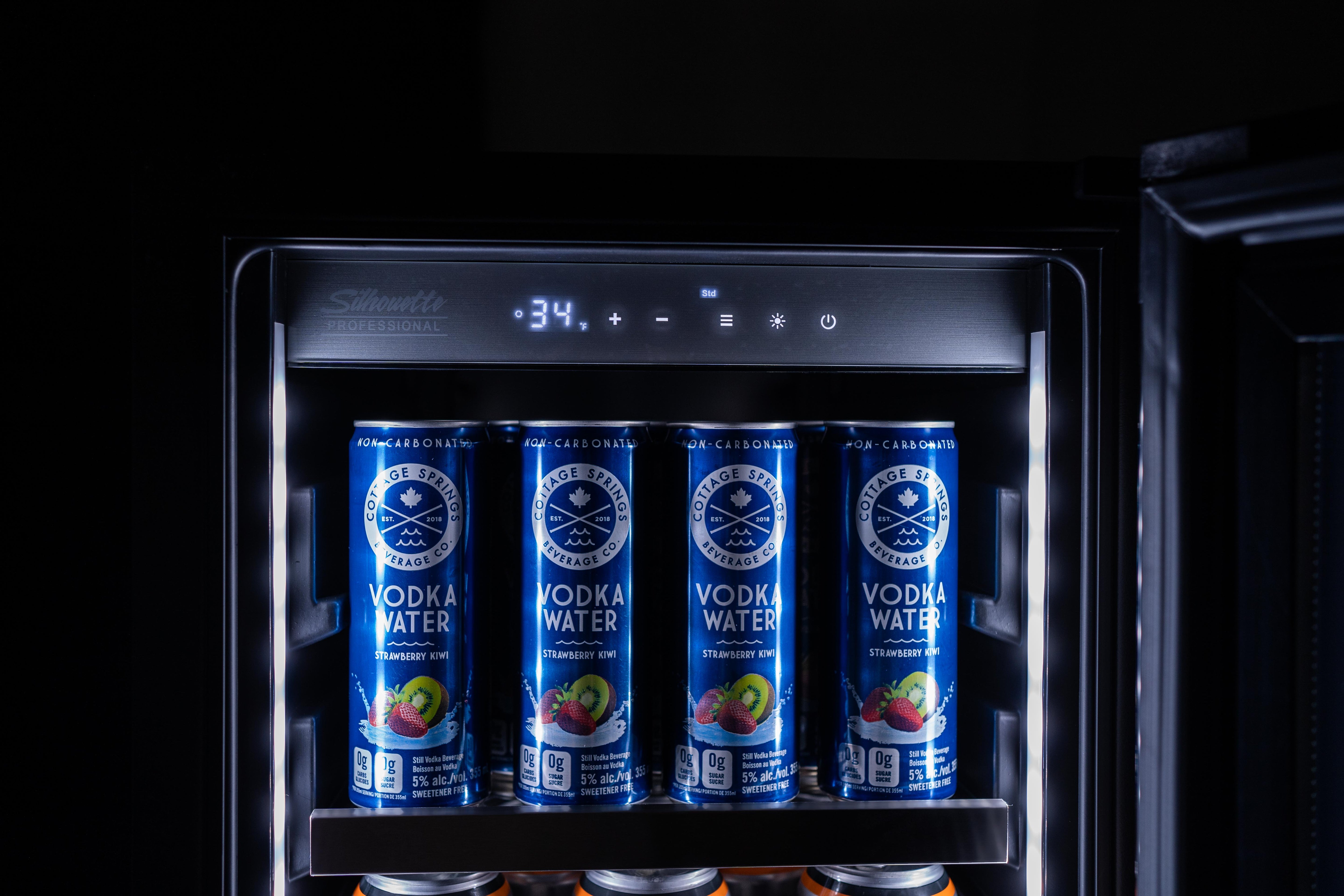 Silhouette - 14.9 Inch 3.3 cu. ft Beverage Centre Refrigerator in Stainless - SPRBC031D1SS