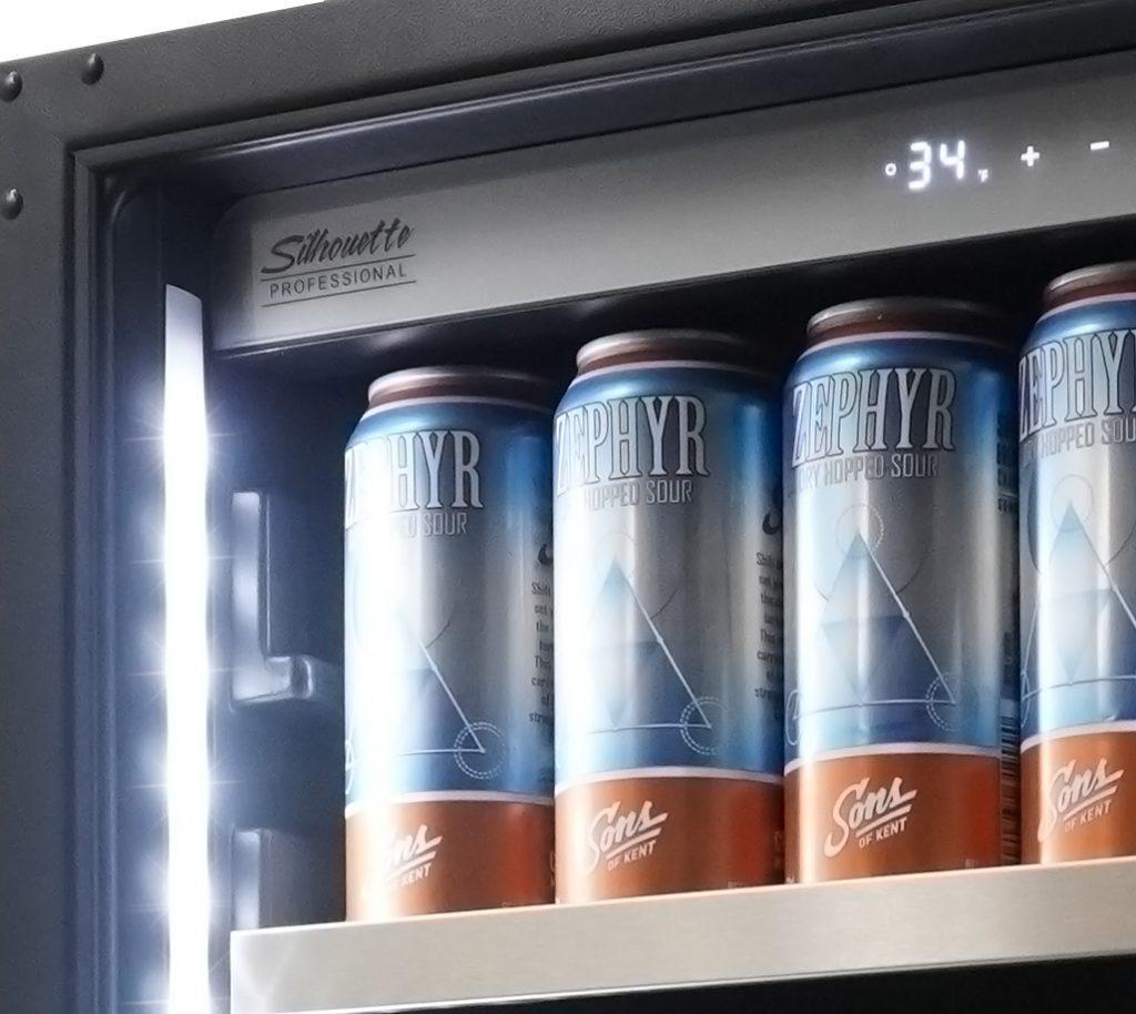 Silhouette - 23.8 Inch 4.7 cu. ft Built In / Integrated Beverage Centre Refrigerator in Stainless - SPRBC047D1SS