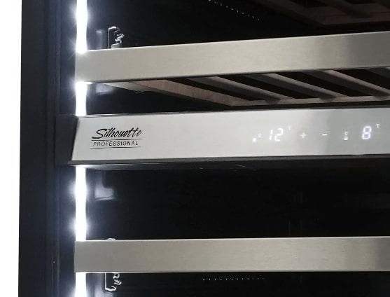 Silhouette - 23.8 Inch 5.3 cu. ft Built In / Integrated Wine Fridge Refrigerator in Stainless - SPRWC053D1SS