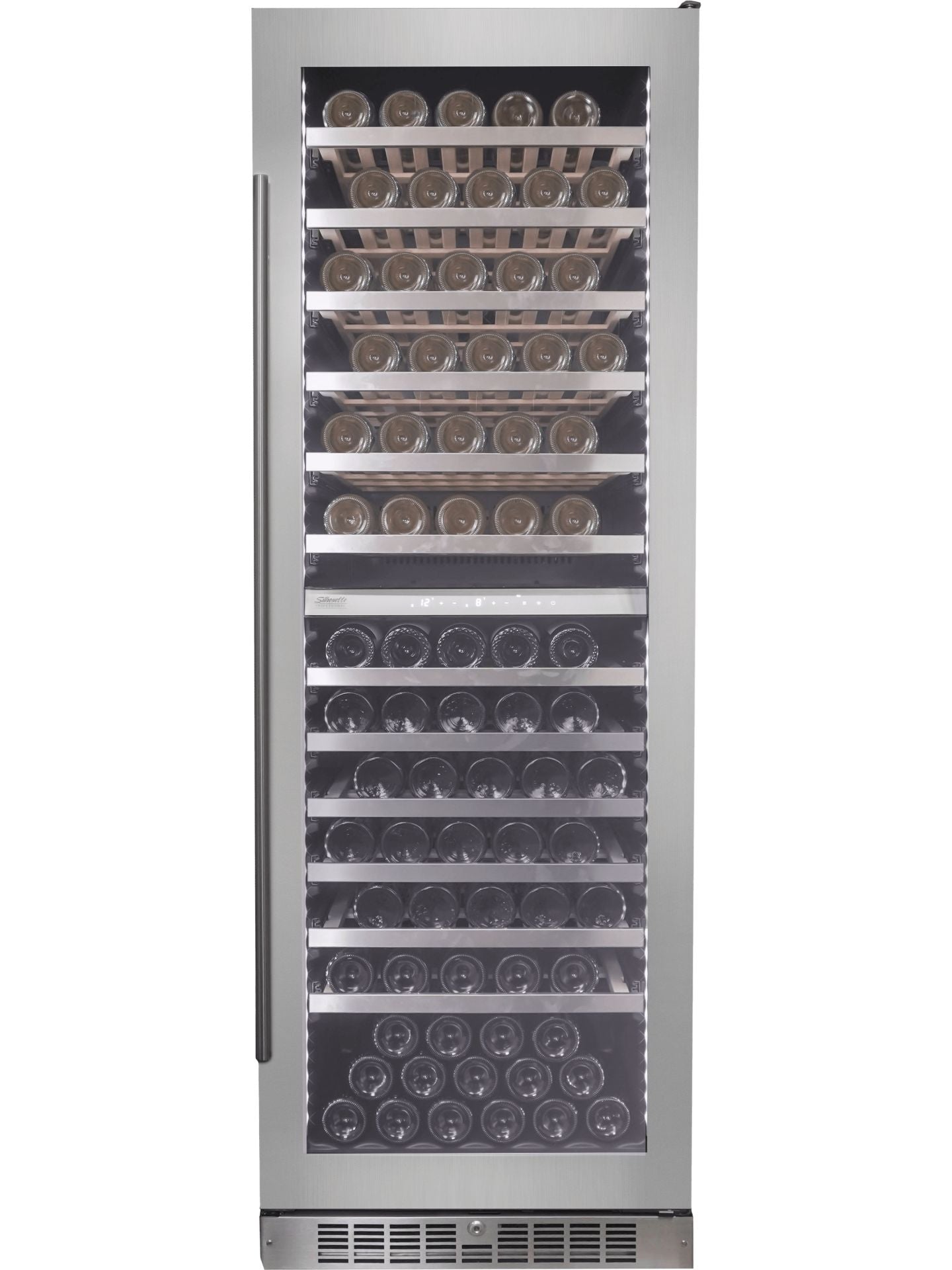 Silhouette - 23.4 Inch 129 Bottles Wine Fridge Refrigerator in Stainless - SPRWC140D1SS