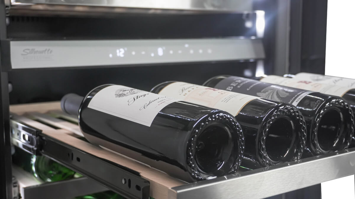 Silhouette - 23.4 Inch 129 Bottles Wine Fridge Refrigerator in Stainless - SPRWC140D1SS