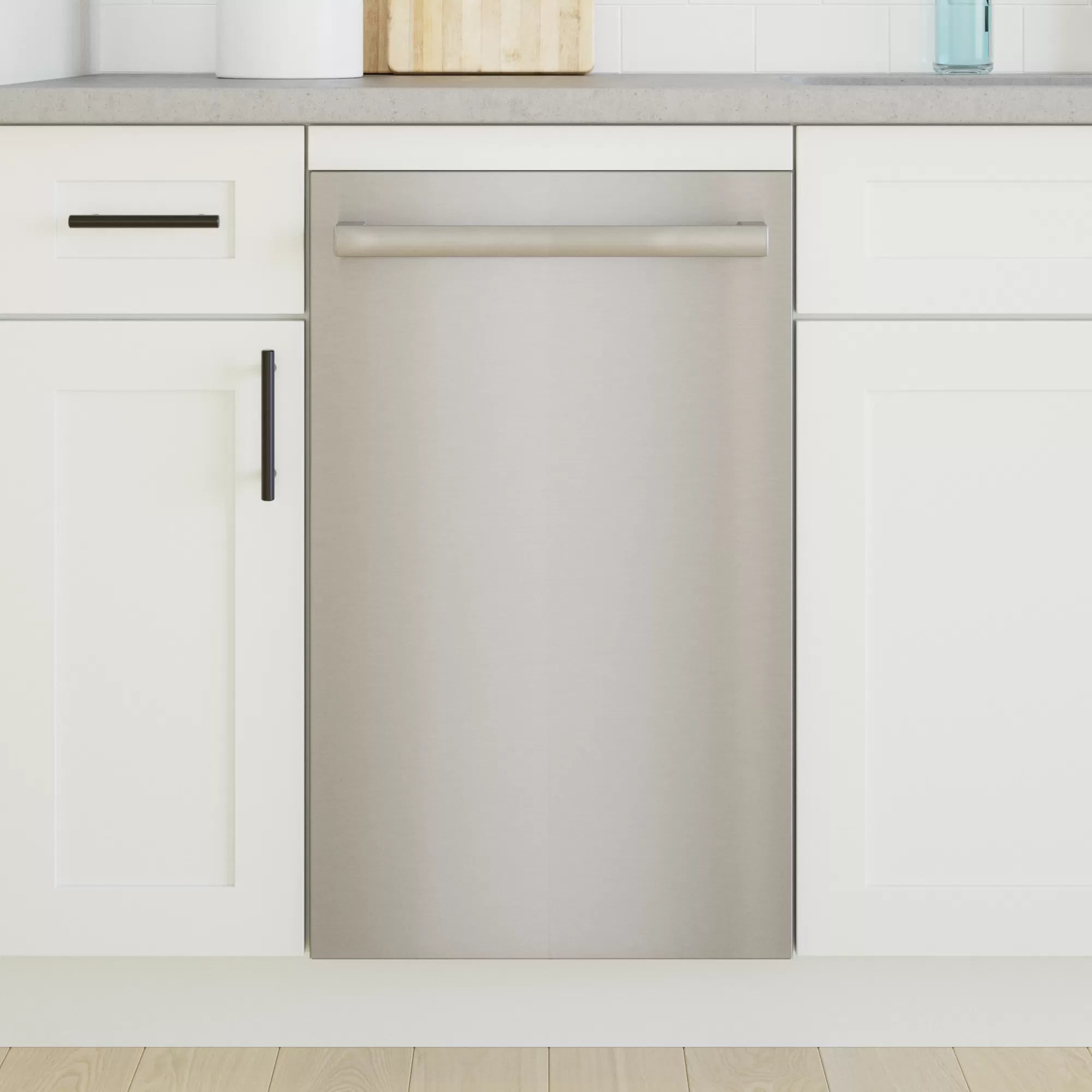 Bosch - 44 dBA Compact Dishwasher in Stainless - SPX68B55UC