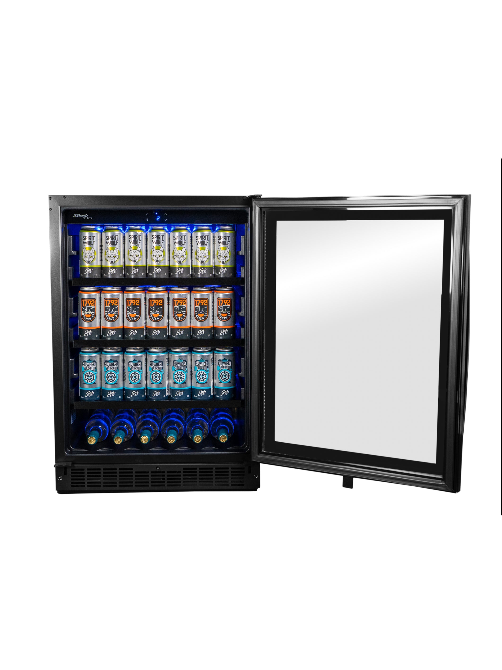 Silhouette - 23.8 Inch 5.6 cu. ft Beverage Centre Refrigerator in Stainless - SSBC056D3B-S