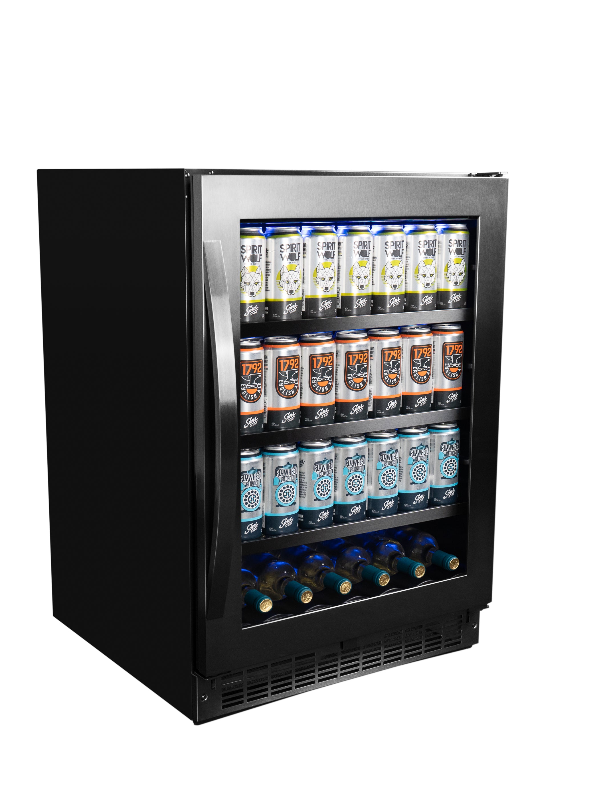 Silhouette - 23.8 Inch 5.6 cu. ft Beverage Centre Refrigerator in Stainless - SSBC056D3B-S