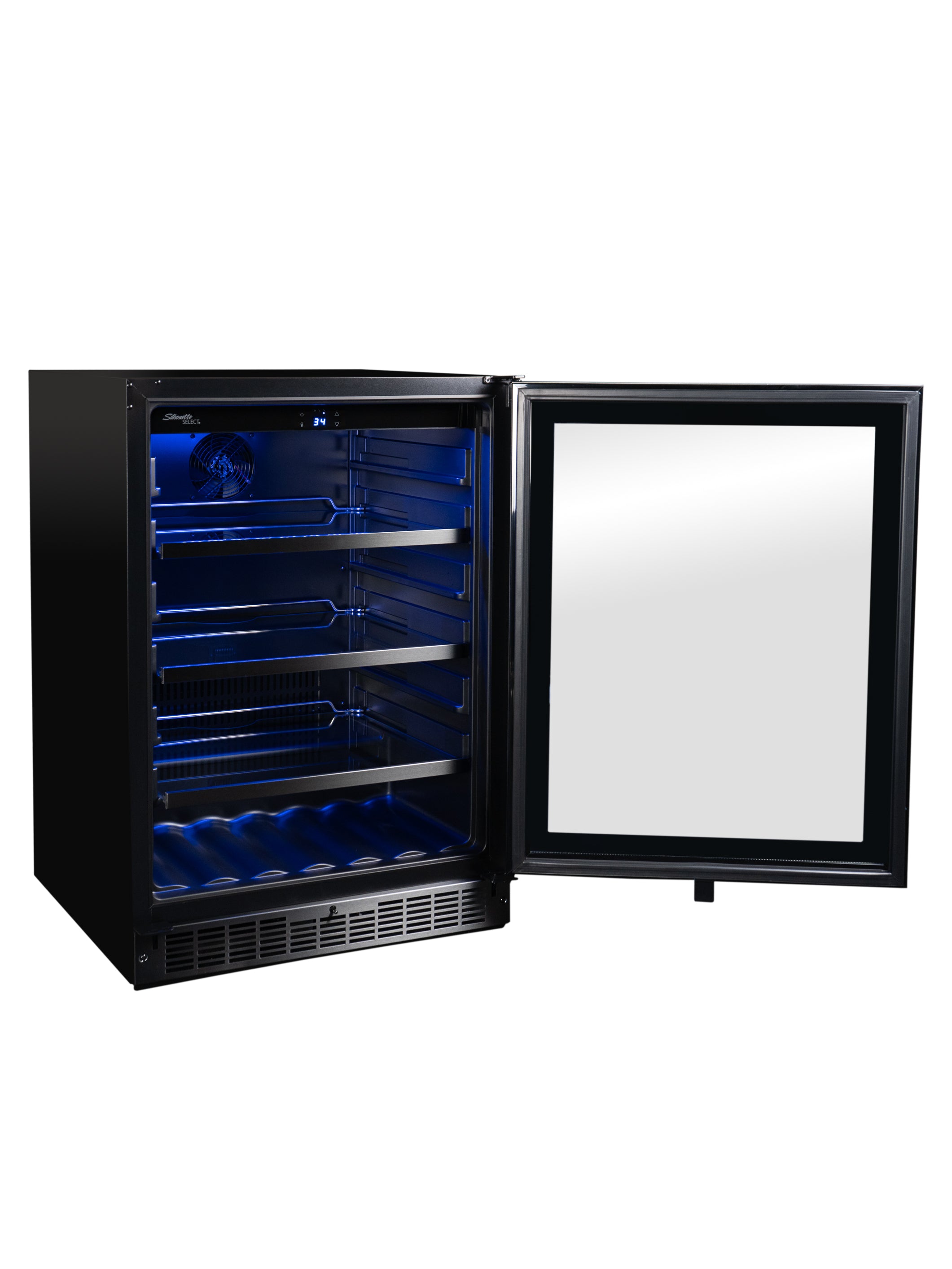 Silhouette - 23.8 Inch 5.6 cu. ft Beverage Centre Refrigerator in Stainless - SSBC056D3B-S