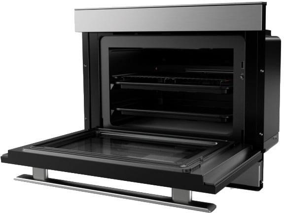 Sharp - 1.1 cu. ft Steam Wall Oven in Stainless - SSC2489DS