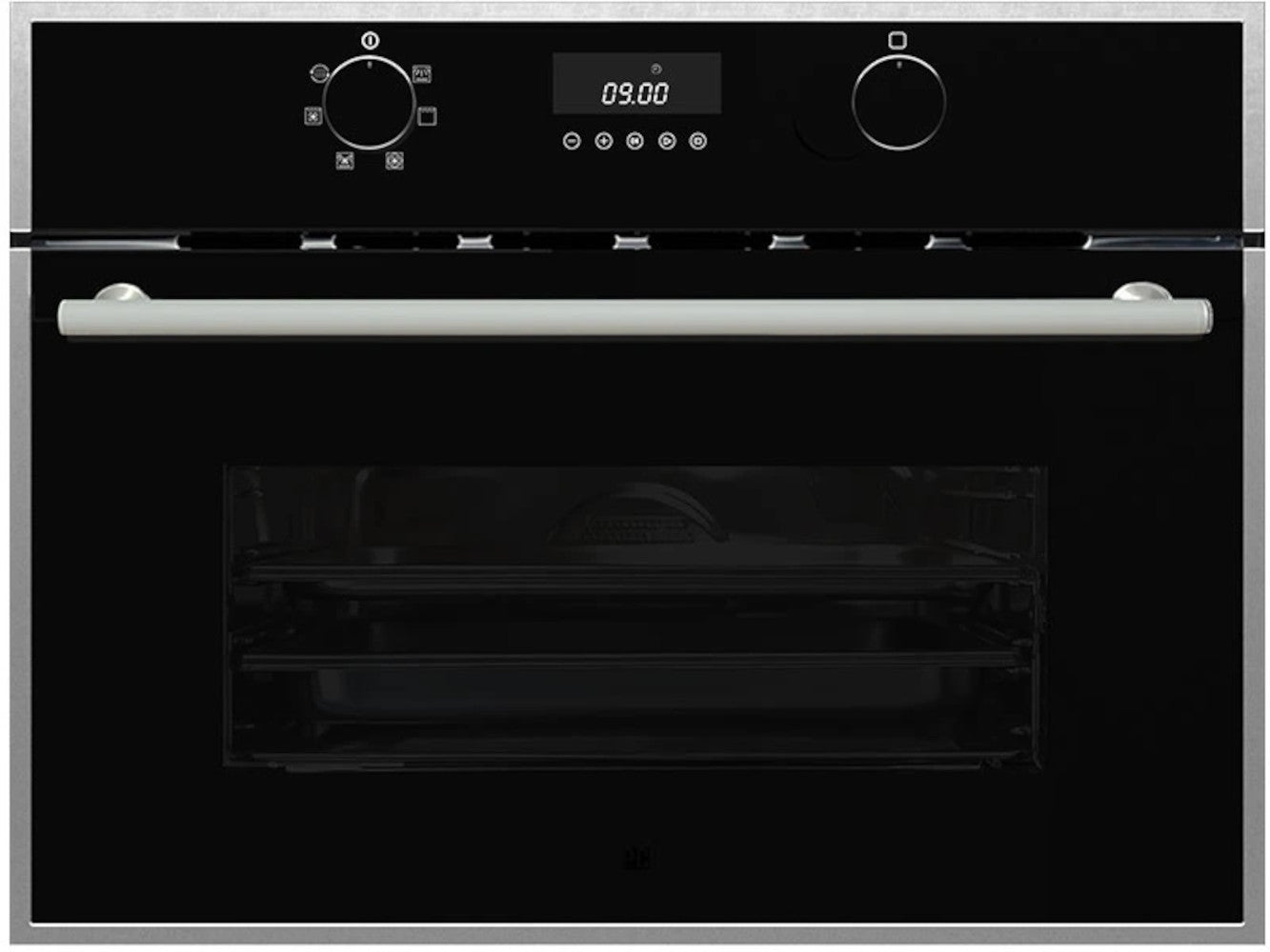 Porter & Charles - 1.3 cu. ft Steam Wall Oven in Black Stainless - STPS60TM-1