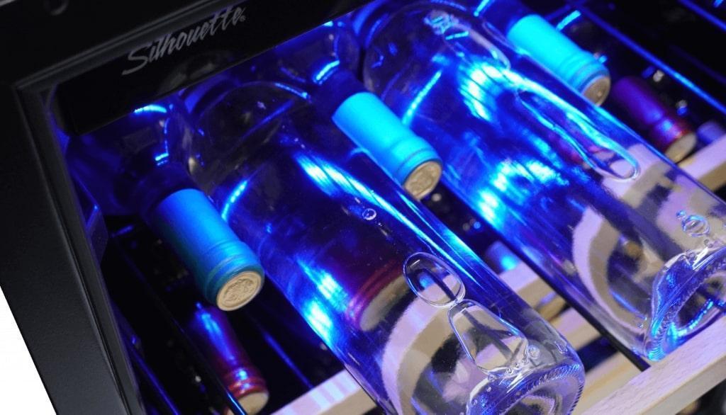 Silhouette - 23.82 Inch 5.7 cu. ft Built In / Integrated Wine Fridge Refrigerator in Stainless - SWC057D1BSS