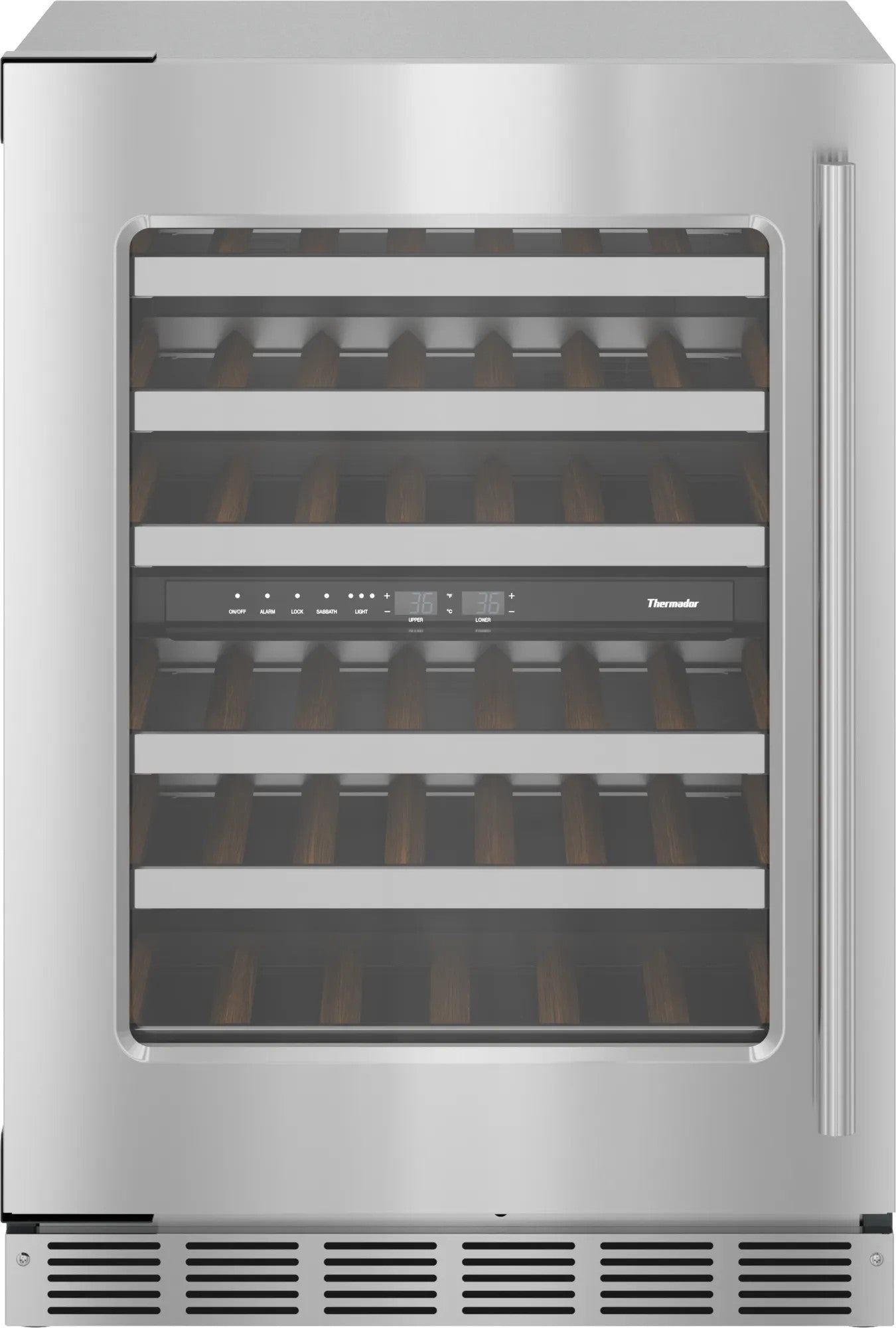 Thermador - 24 Inch cu. ft Undercounter Wine Refrigerator in Stainless (Open Box) - T24UW915LS