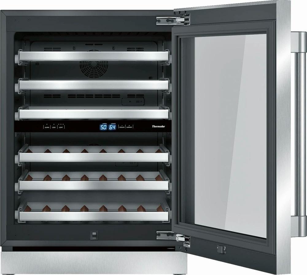 Thermador - 23.875 Inch cu. ft Wine Fridge Refrigerator in Stainless - T24UW920RS
