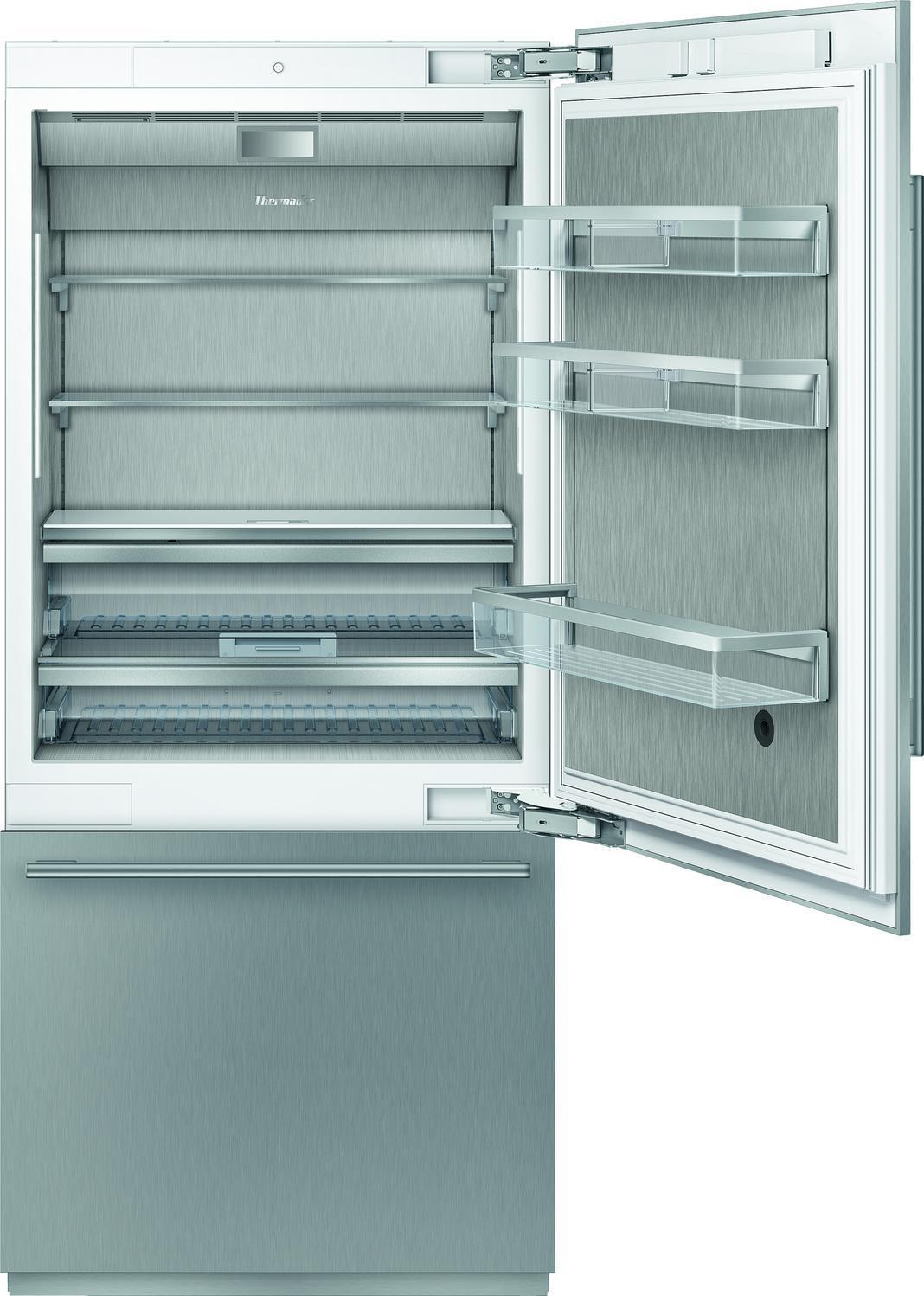 Thermador - 35.75 Inch 19.6 cu. ft Built In / Integrated Bottom Mount Refrigerator in Stainless - T36BB915SS