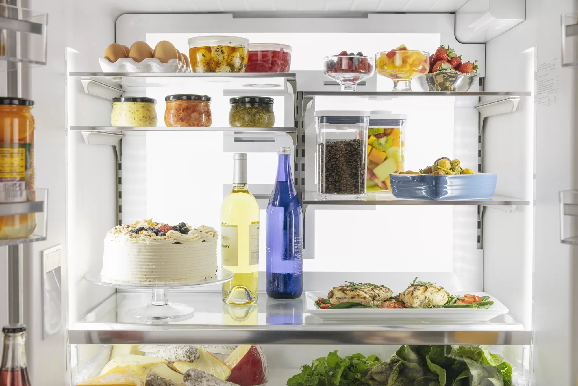 Thermador - 35.625 Inch 20.8 cu. ft French Door Refrigerator in Stainless - T36FT820NS