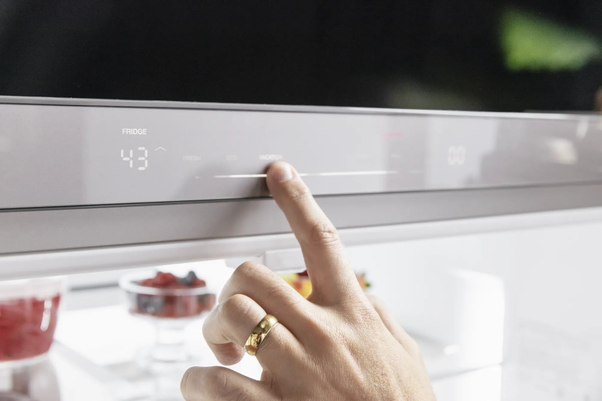 Thermador - 35.625 Inch 20.8 cu. ft French Door Refrigerator in Stainless - T36FT820NS