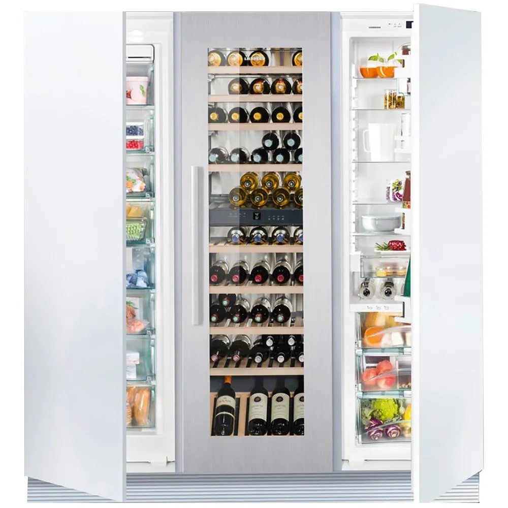 Liebherr - 72 Inch 27.6 cu. ft Built In / Integrated Side by Side Refrigerator in Panel Ready - TRIO-72